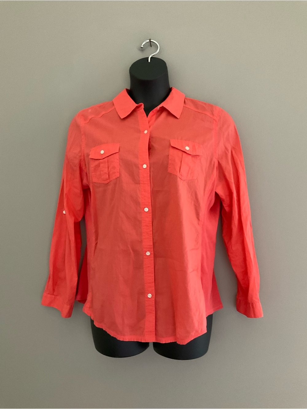 Old Navy, XL, Orange, Button-Up, Blouse